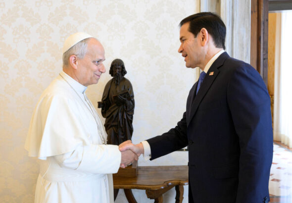 Pope Leo XIV meets U.S. Secretary of State Marco Rubio at the Vatican